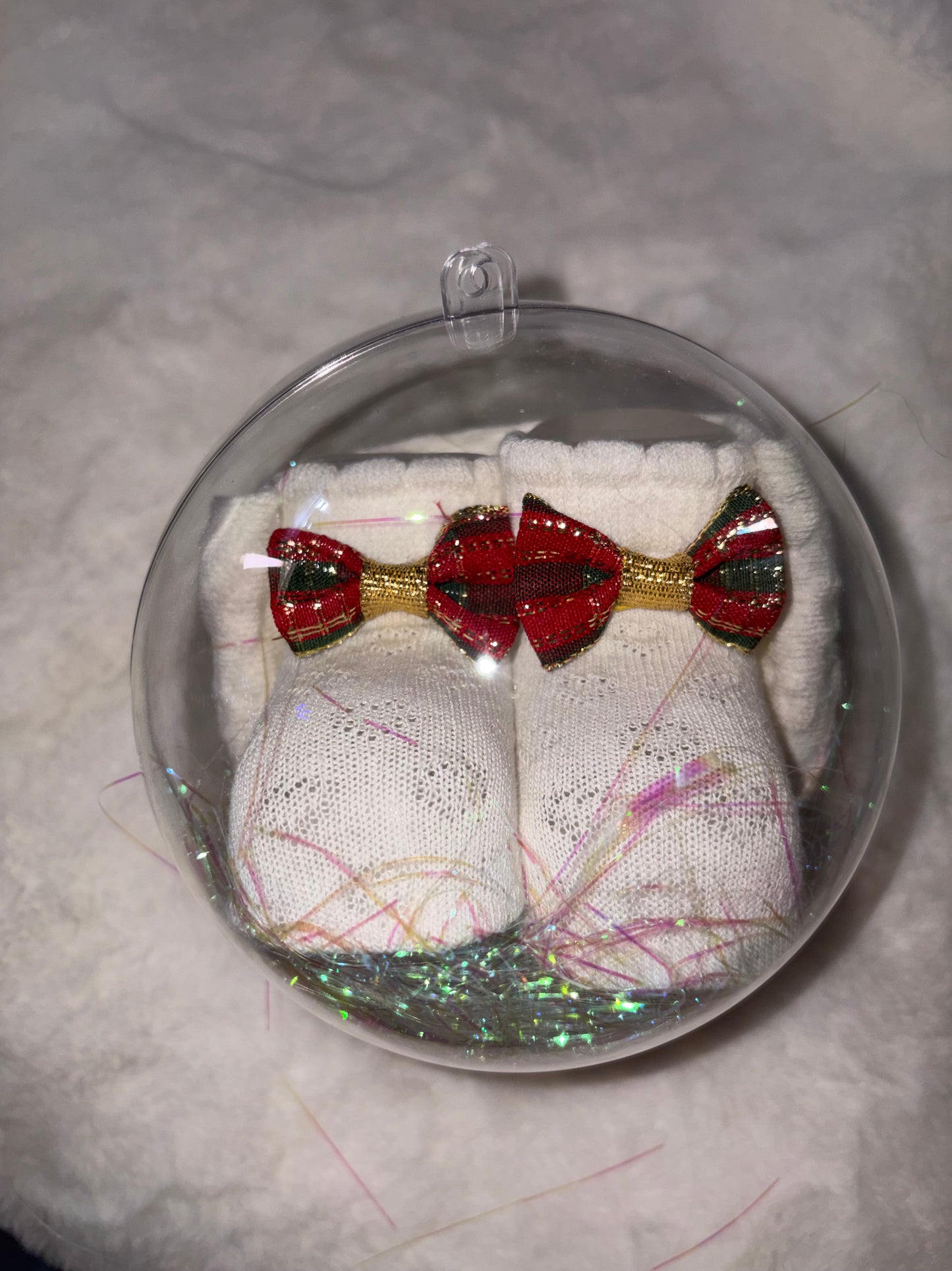 Fascia e scarpette panna/scozzese