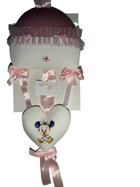 Coccarda nascita Baby Minnie
