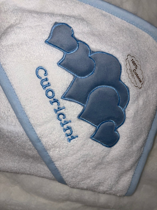 Accappatoio Triangolo Cuoricini