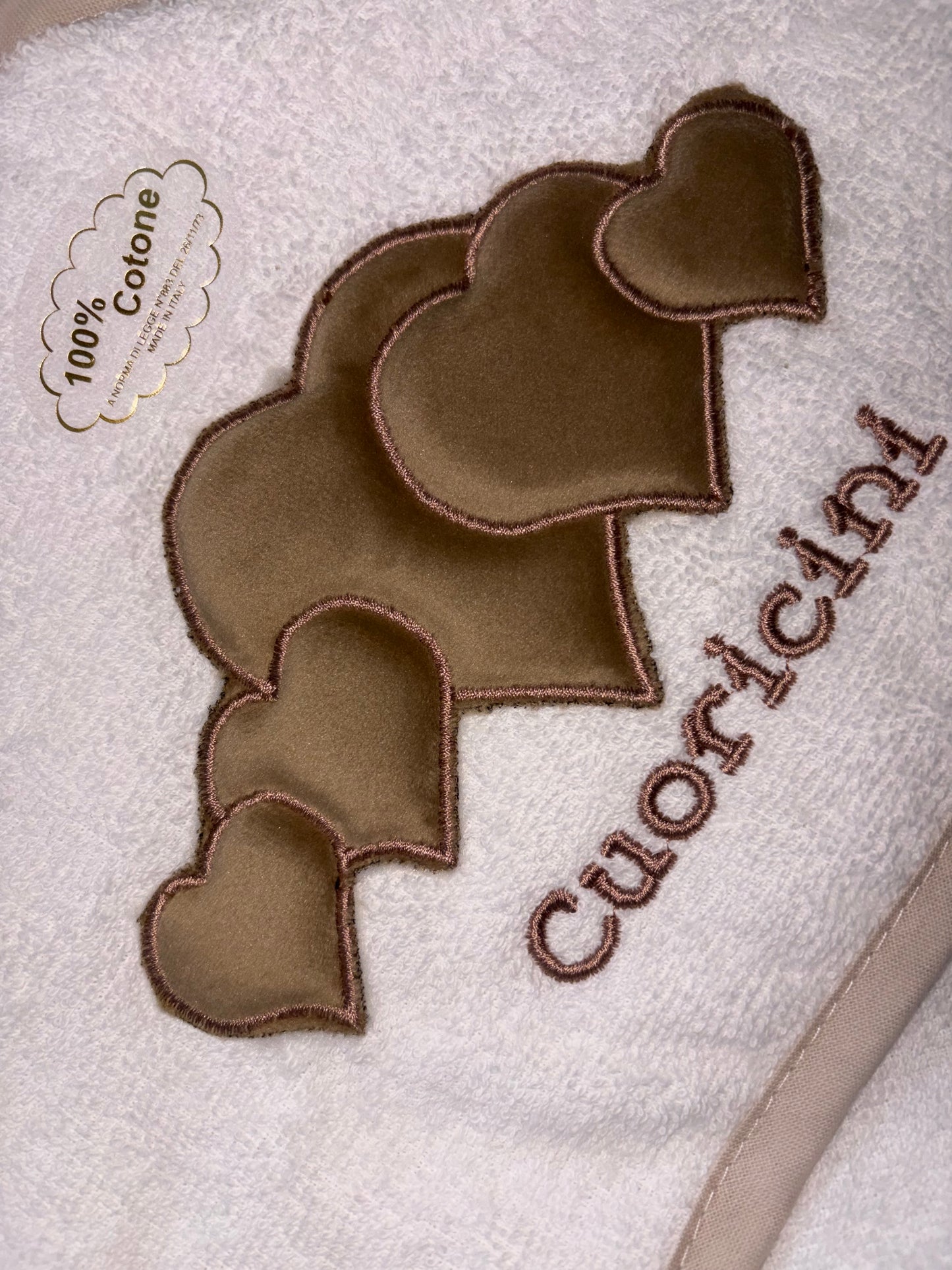 Accappatoio Triangolo Cuoricini