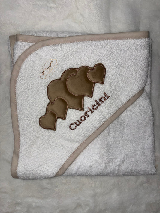 Accappatoio Triangolo Cuoricini