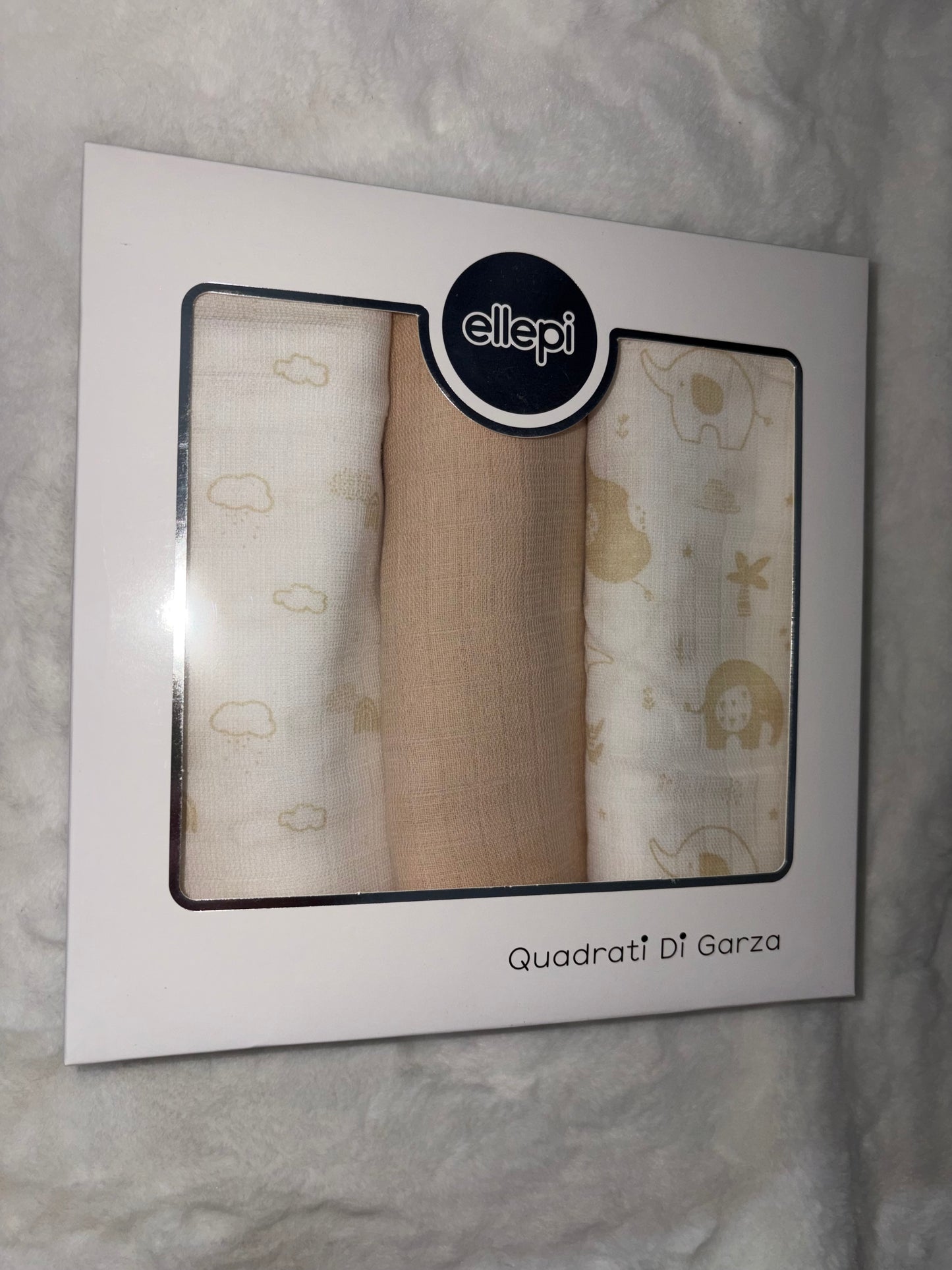 Set Quadrati di Garza in Beige