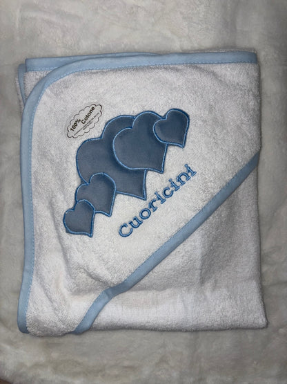 Accappatoio Triangolo Cuoricini