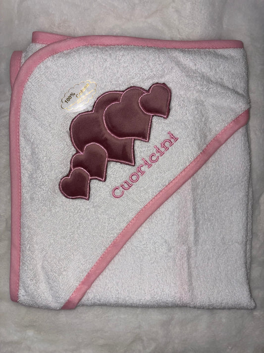 Accappatoio Triangolo Cuoricini