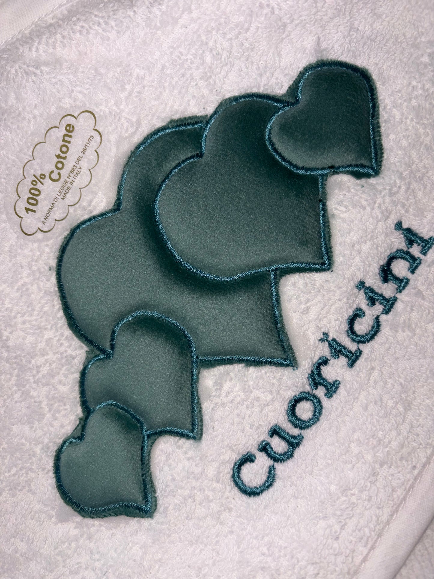 Accappatoio Triangolo Cuoricini